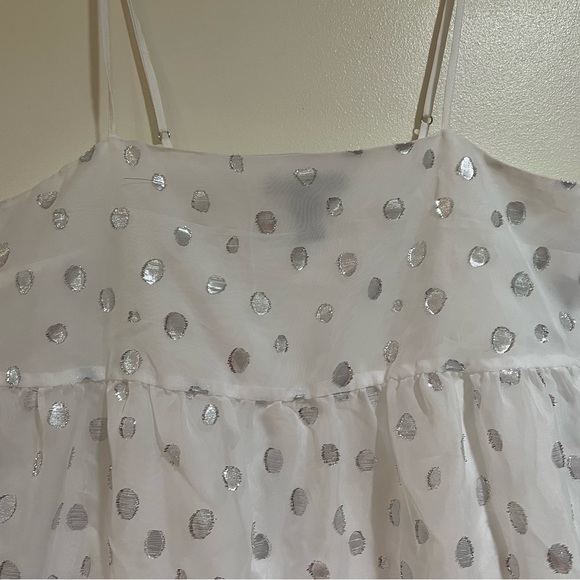 Silver Sparkles and White Game Day Dress - Picture 4 of 7
